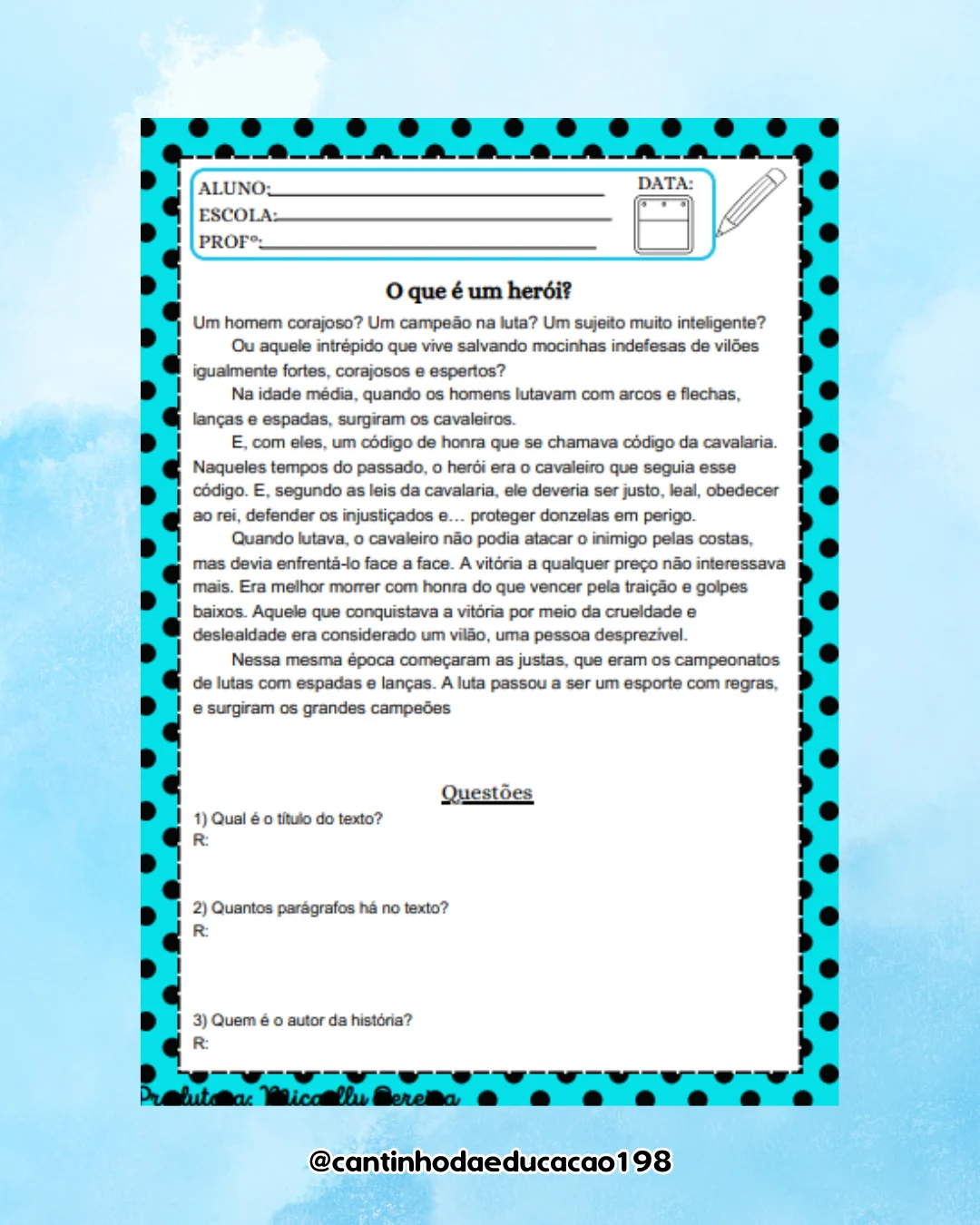 APOSTILA DE INTERPRETAÇÃO DE TEXTOS – 3º, 4º E 5º ANO — amostra 2: Para quem é indicado
