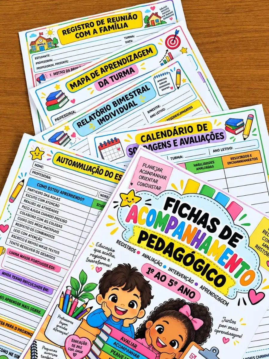 Apostila de Leitura e Interpretação de Texto 1º ao 5º Ano + Fichas Pedagógicas BNCC — amostra 1: 📋 FICHAS DE…