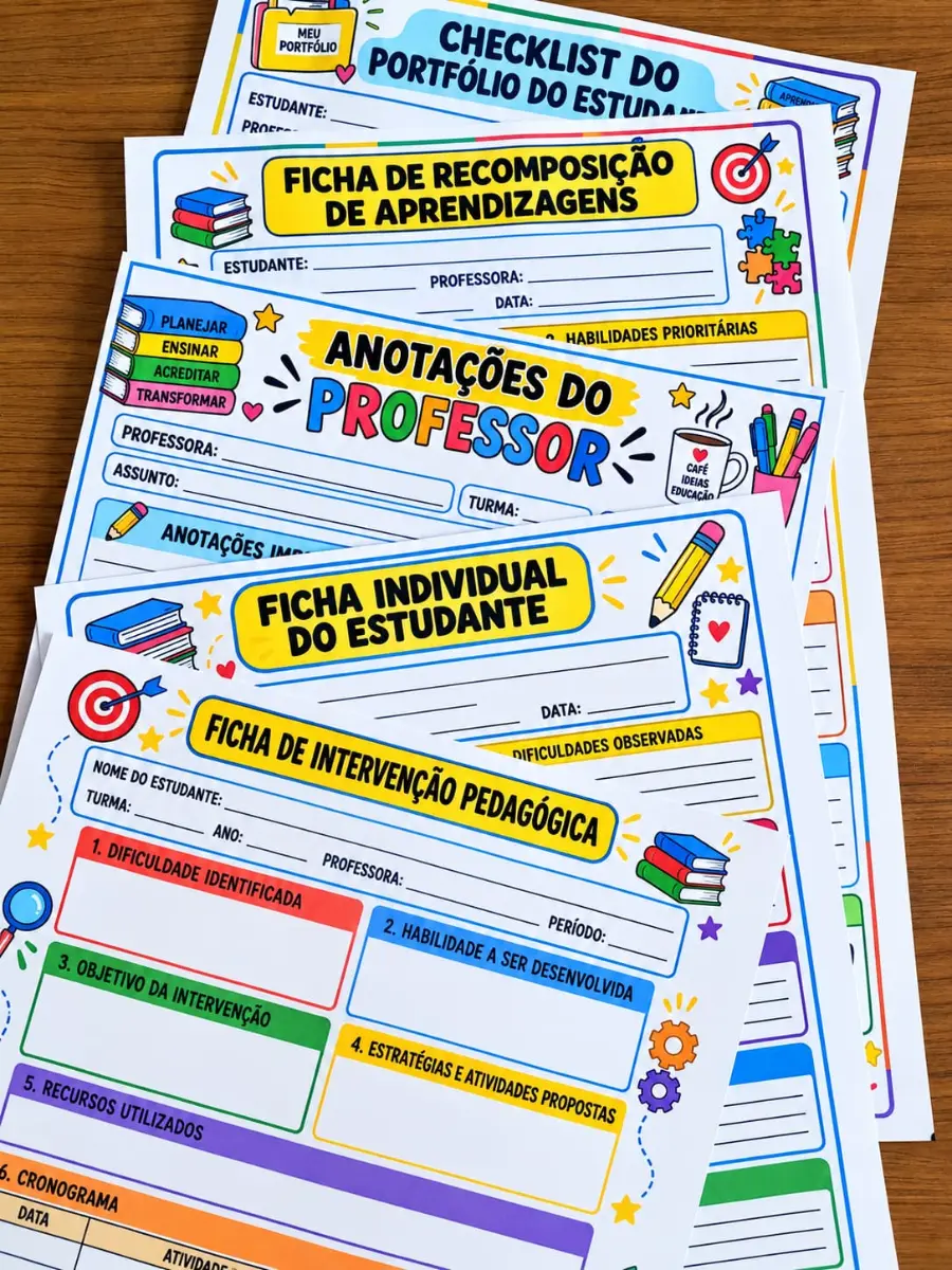 Apostila de Leitura e Interpretação de Texto 1º ao 5º Ano + Fichas Pedagógicas BNCC — amostra 2: 🟣 MATERIAL INCLUSO