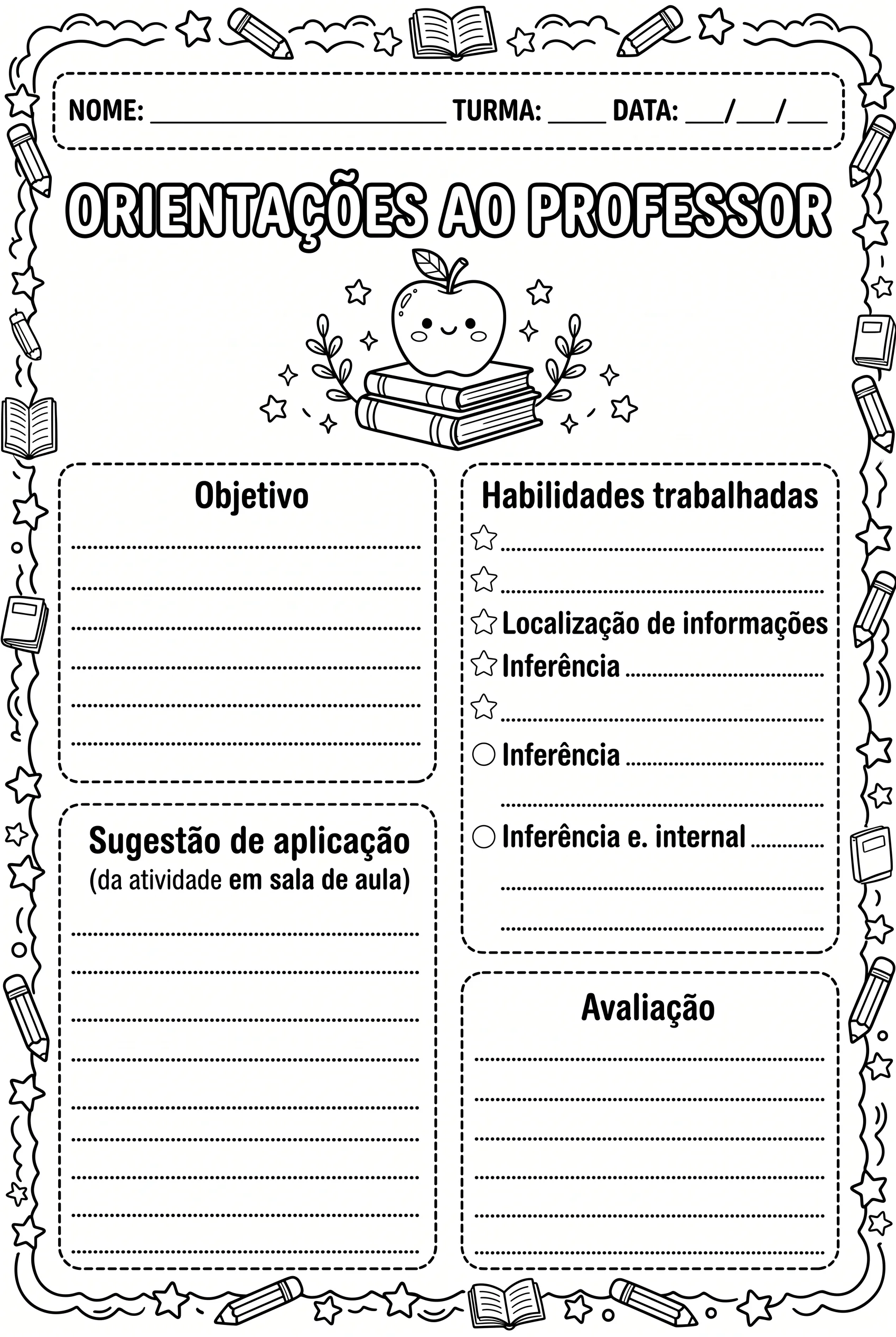 Apostila de Leitura e Interpretação de Texto 4º Ano — amostra 6: Apostila de interpretação de texto para o 4º ano com 4…