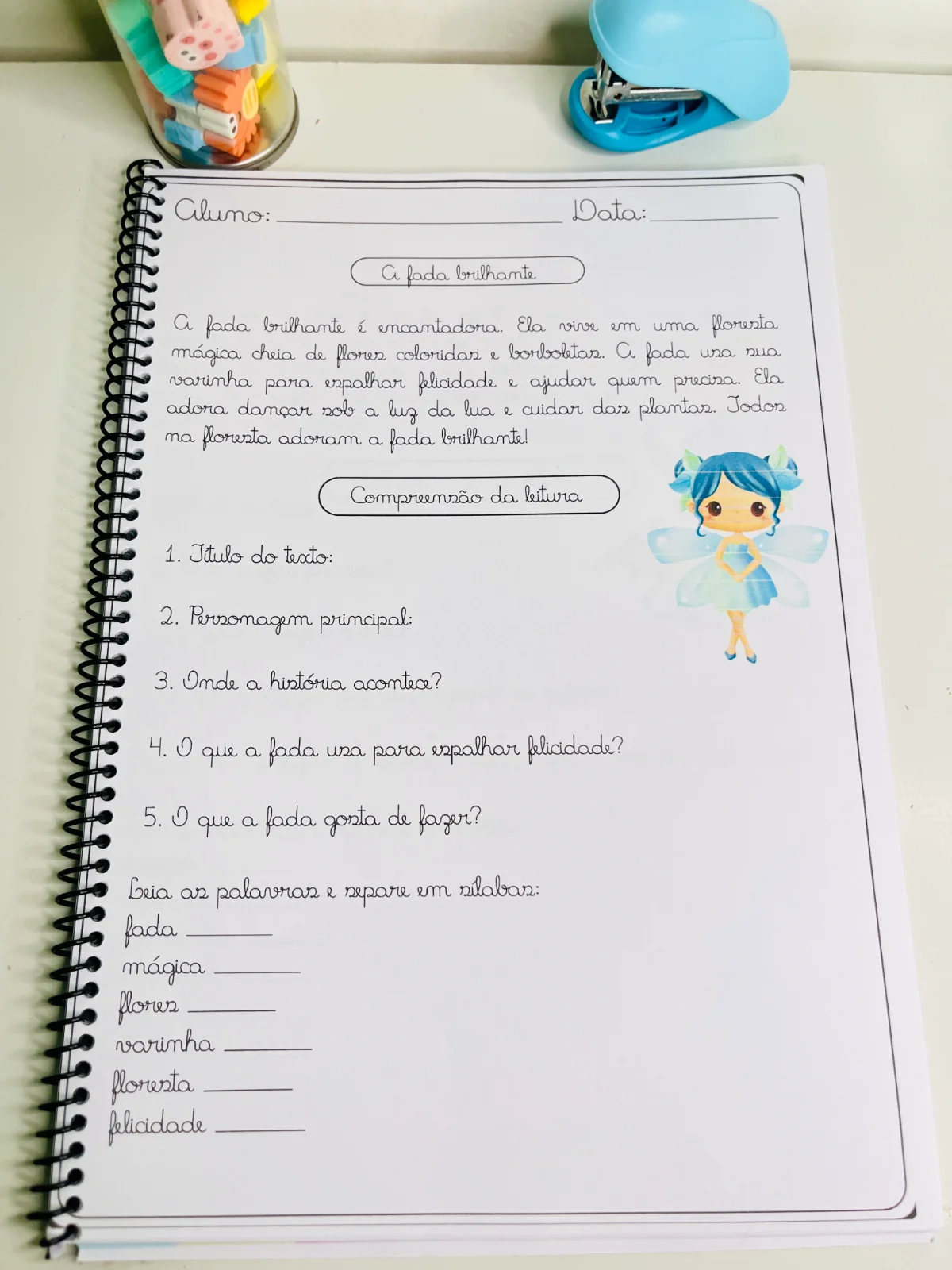 Apostila de Leitura e Interpretação de Texto – 5º Ano — amostra 1: Apostila com 30 páginas para o 5º ano com atividades de…