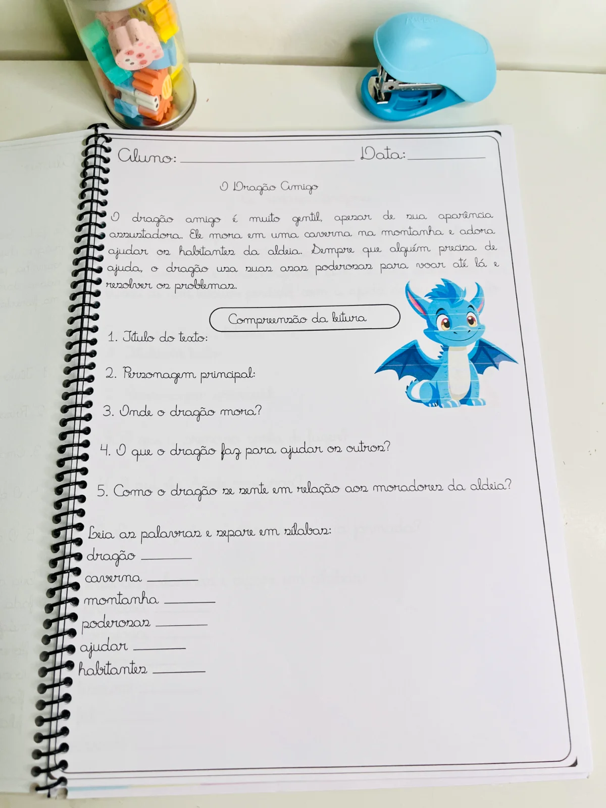 Apostila de Leitura e Interpretação de Texto – 5º Ano — amostra 2: Apostila com 30 páginas para o 5º ano com atividades de…
