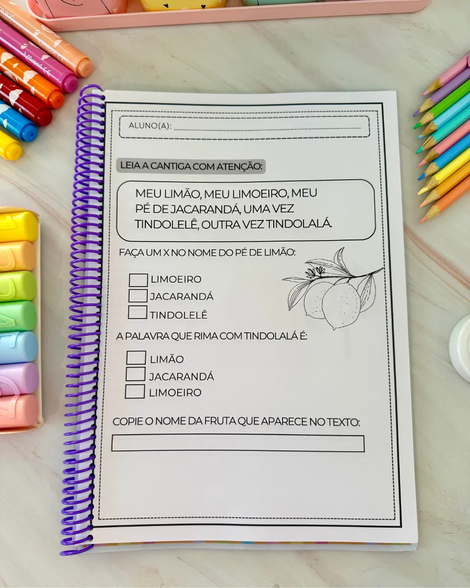 Apostila de Leitura e Interpretação de Textos – Gêneros Textuais para Anos Iniciais — amostra 1: Apostila pedagógica para…