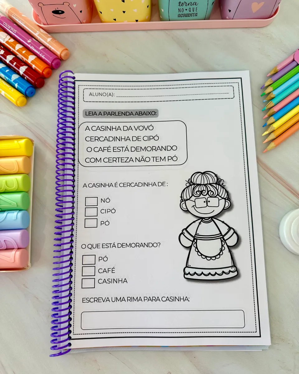 Apostila de Leitura e Interpretação de Textos – Gêneros Textuais para Anos Iniciais — amostra 4: Apostila pedagógica para…