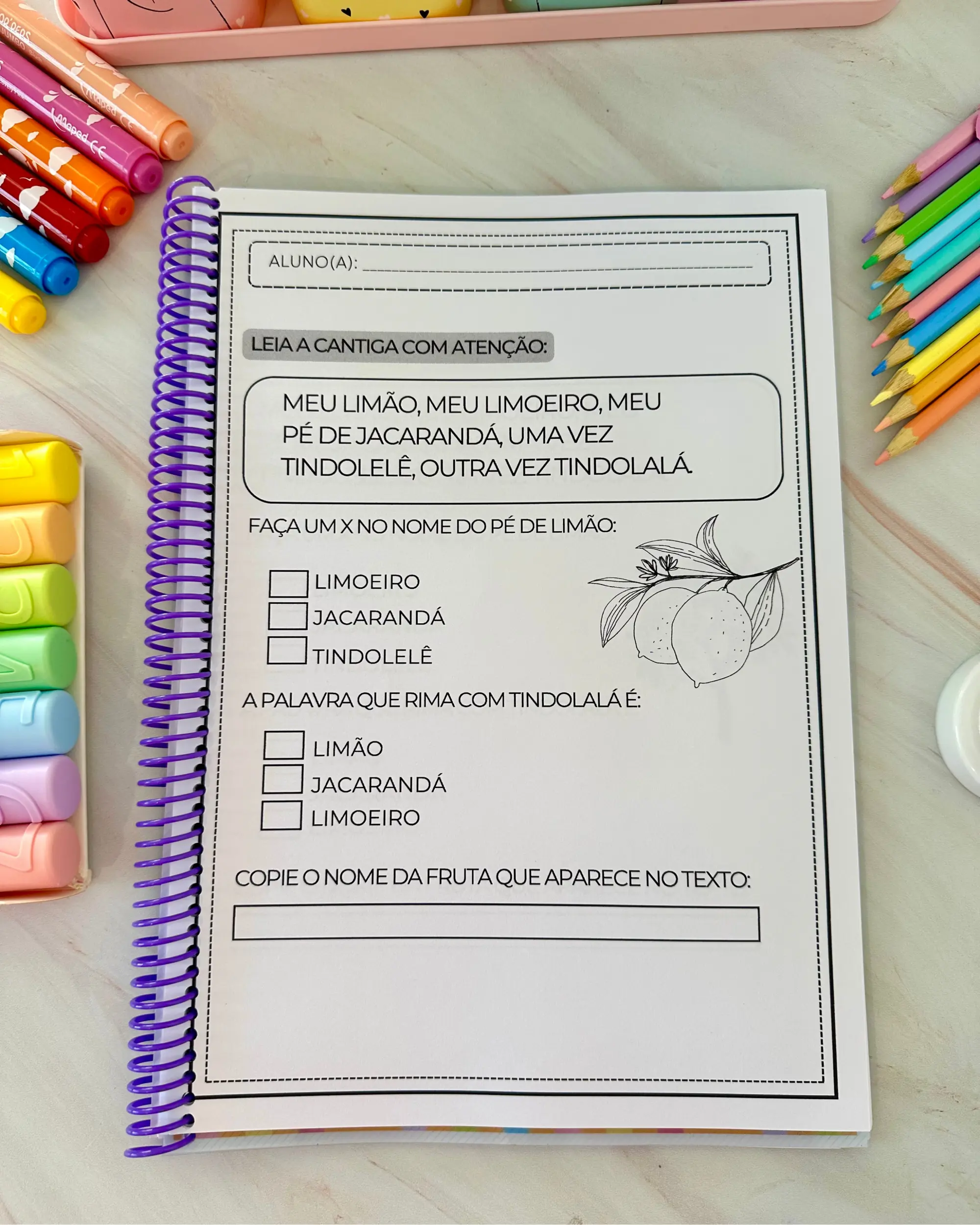 Apostila de Leitura e Interpretação de Textos – Gêneros Textuais para Anos Iniciais — amostra 1: Apostila pedagógica para…