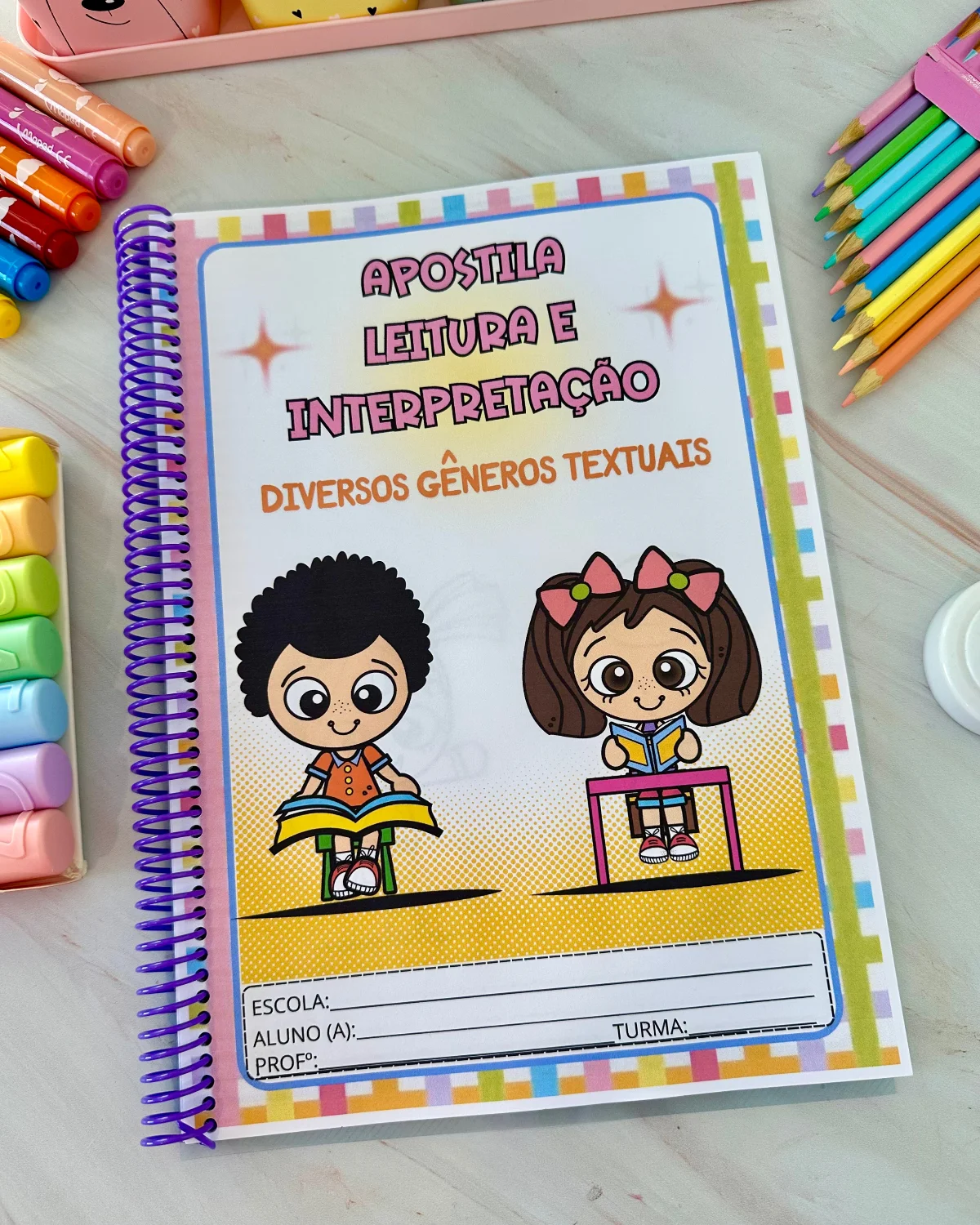 Apostila de Leitura e Interpretação: Diversos Gêneros Textuais — amostra 1: O que vem no material