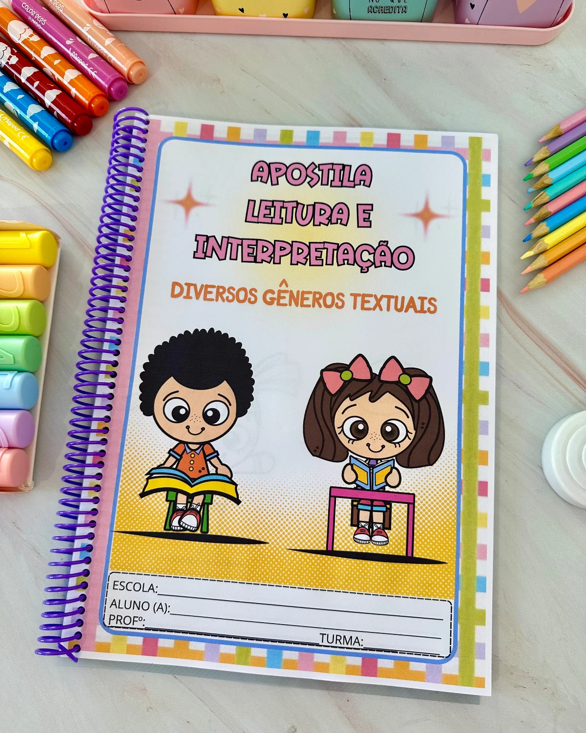Apostila de Leitura e Interpretação: Diversos Gêneros Textuais — capa do material