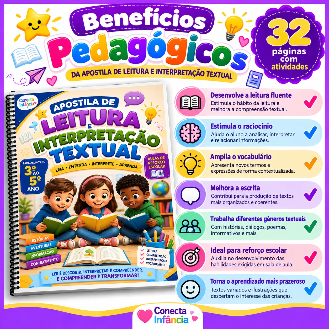 Apostila de Leitura e Interpretação Textual — amostra 4: 🎒 Para quem é indicado?
