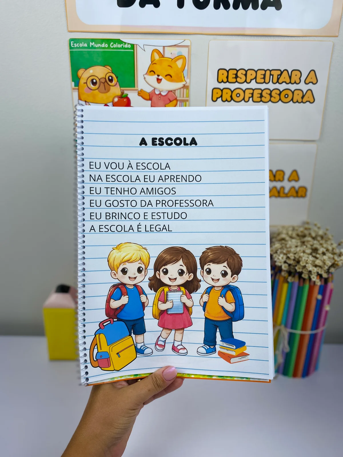 Apostila de Leitura Inicial – Frases Simples — amostra 1: Apostila de leitura inicial com frases simples e temas do cotidiano
