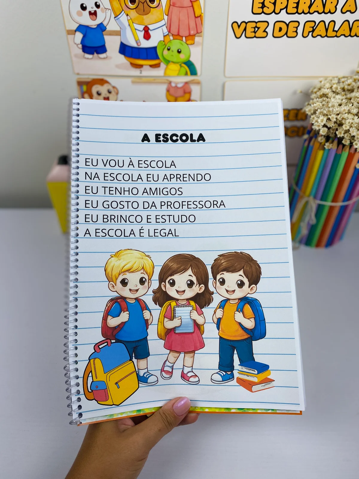 Apostila de Leitura Inicial – Frases Simples — amostra 2: Apostila de leitura inicial com frases simples e temas do cotidiano
