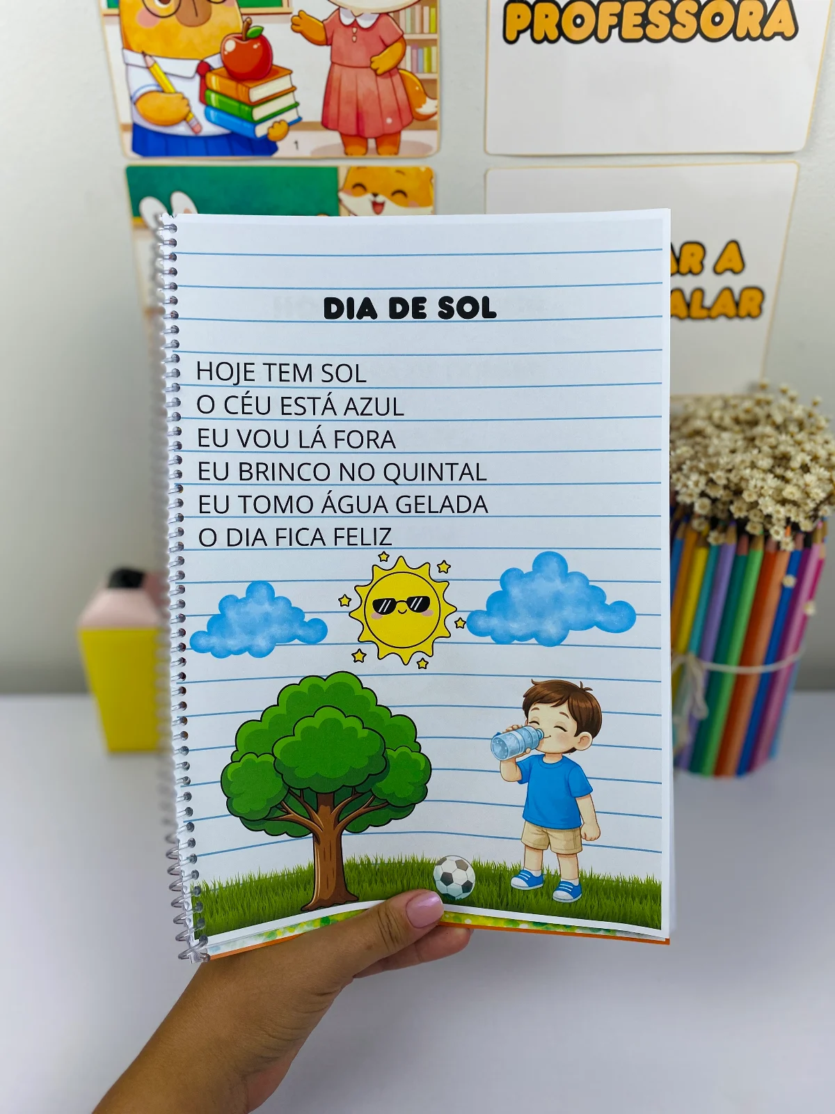 Apostila de Leitura Inicial – Frases Simples — amostra 3: Apostila de leitura inicial com frases simples e temas do cotidiano