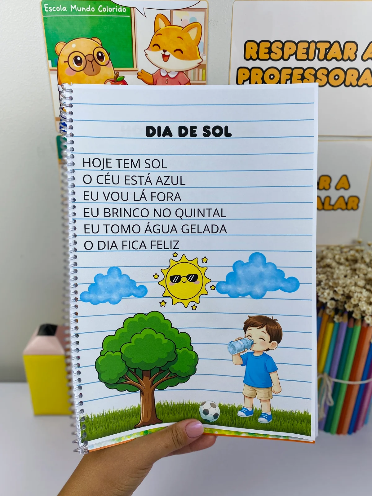 Apostila de Leitura Inicial – Frases Simples — amostra 4: Apostila de leitura inicial com frases simples e temas do cotidiano