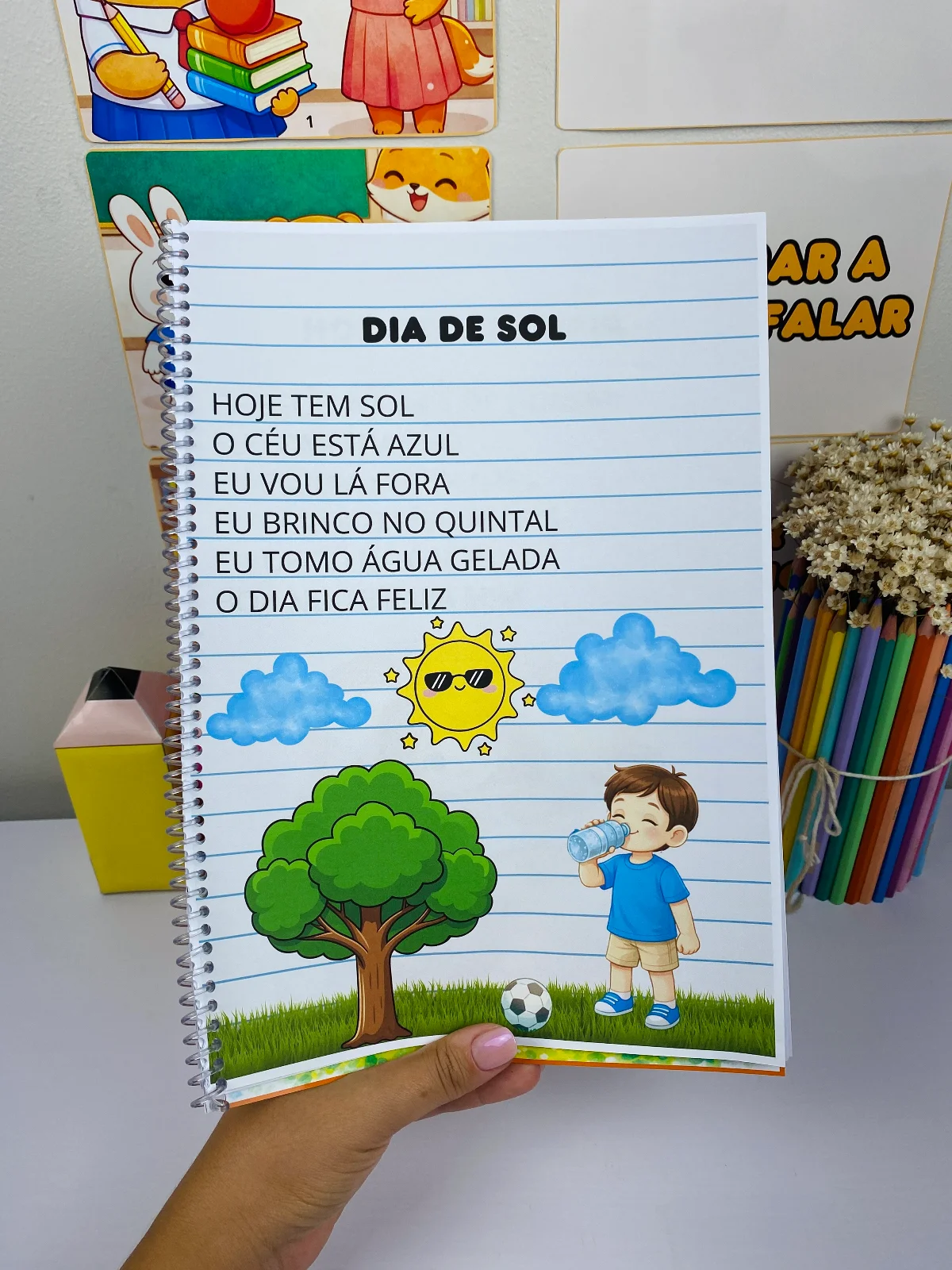 Apostila de Leitura Inicial – Frases Simples — amostra 5: Apostila de leitura inicial com frases simples e temas do cotidiano