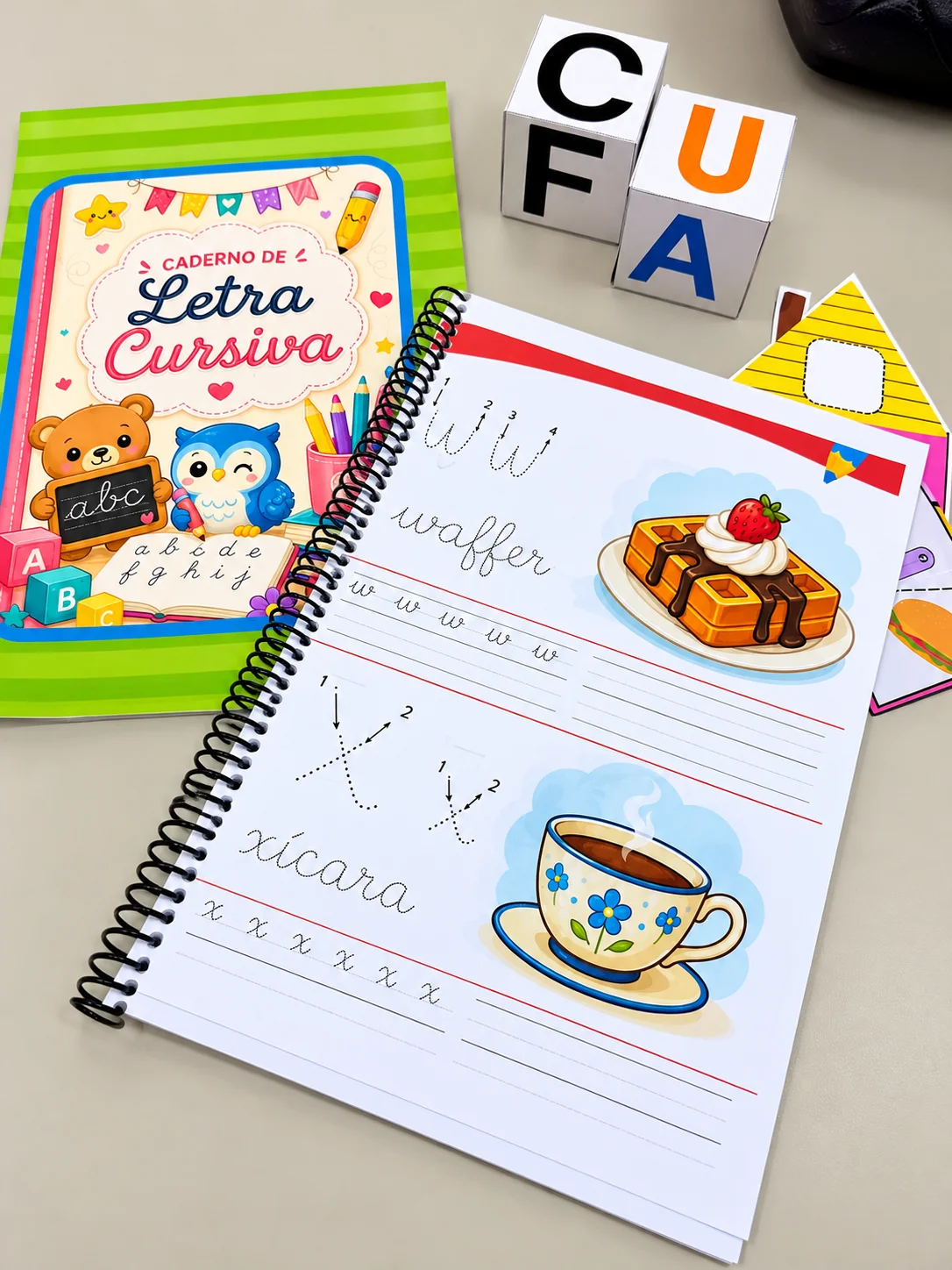 Apostila de letra cursiva - 1° e 2° ano ensino fundamental — Alfabetização para 1º ano: Apostila de letra cursiva para…