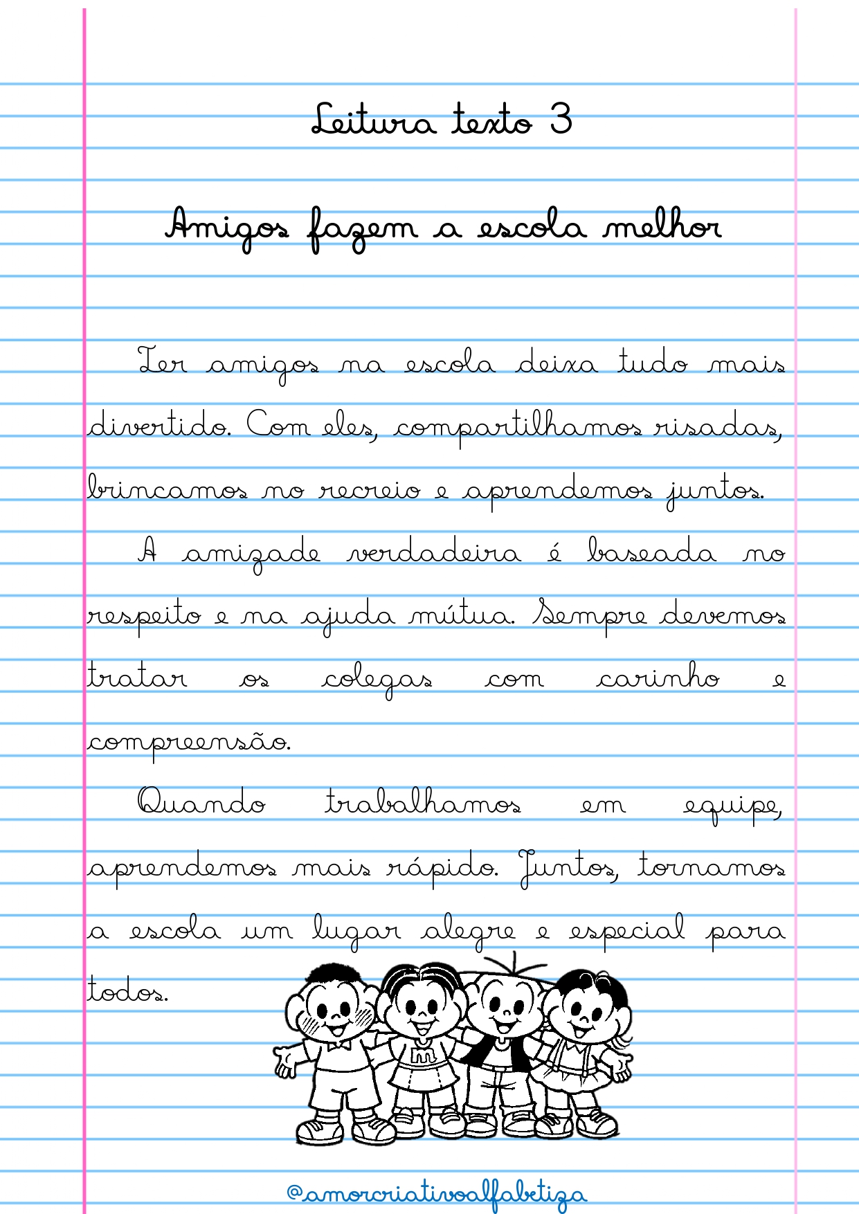 ✍️📚 Apostila de Letra Cursiva – 80 páginas de atividades — amostra 3: Apostila Completa para Ensinar Letra Cursiva com 80…