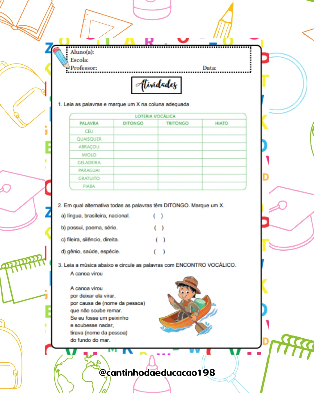 Apostila de língua portuguesa – 4º ano – PDF para Imprimir — amostra 3: Um material prático para reforçar as habilidades de…