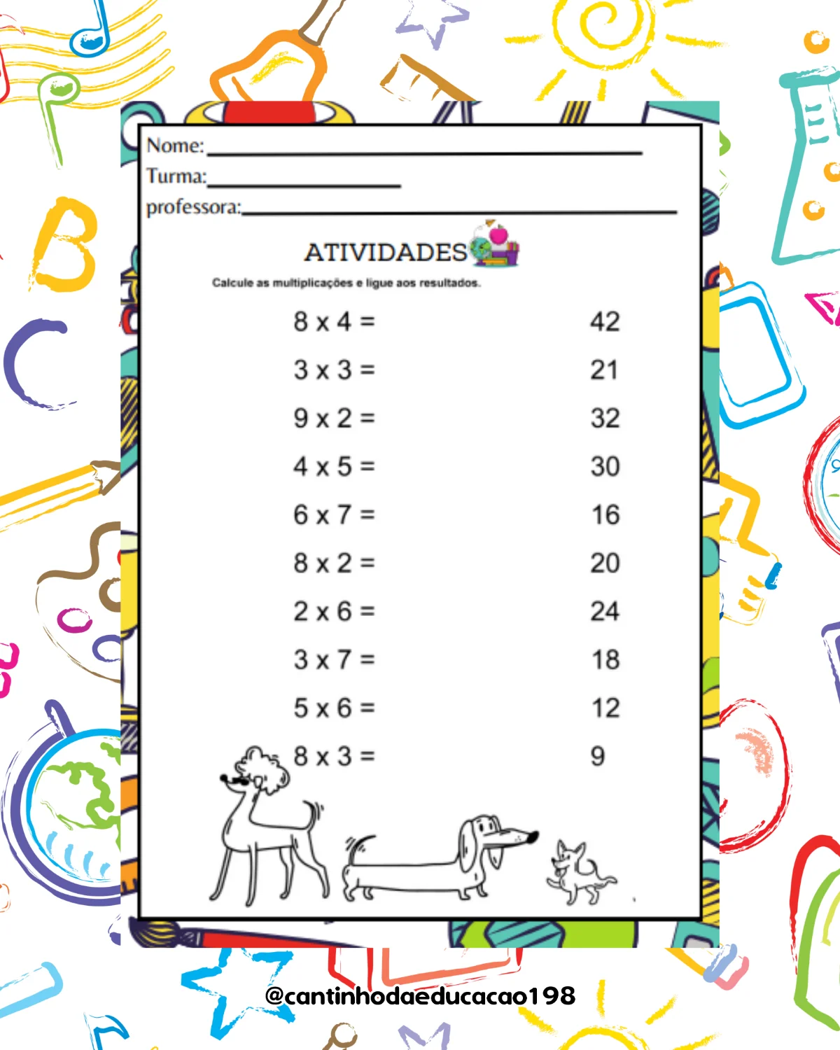 Apostila de matemática – 3º e 4º ano – PDF para Imprimir — amostra 1: O que vem no material