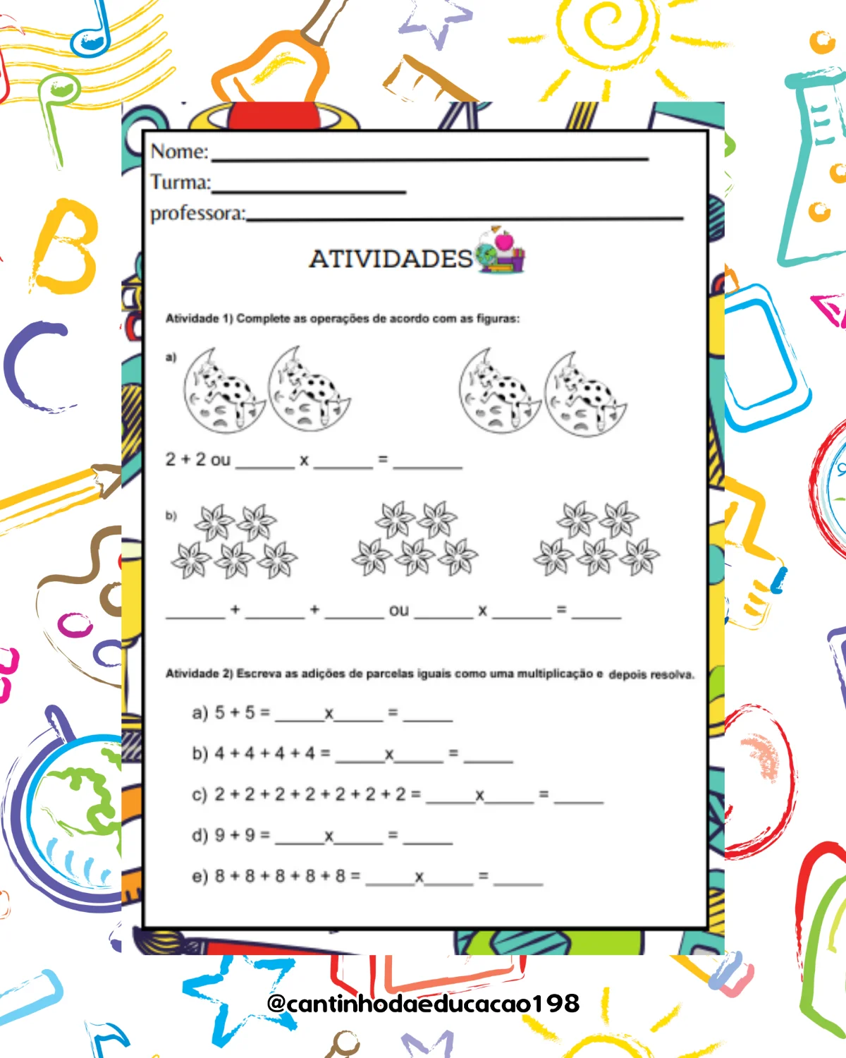 Apostila de matemática – 3º e 4º ano – PDF para Imprimir — amostra 3: Um material completo para praticar e reforçar os…