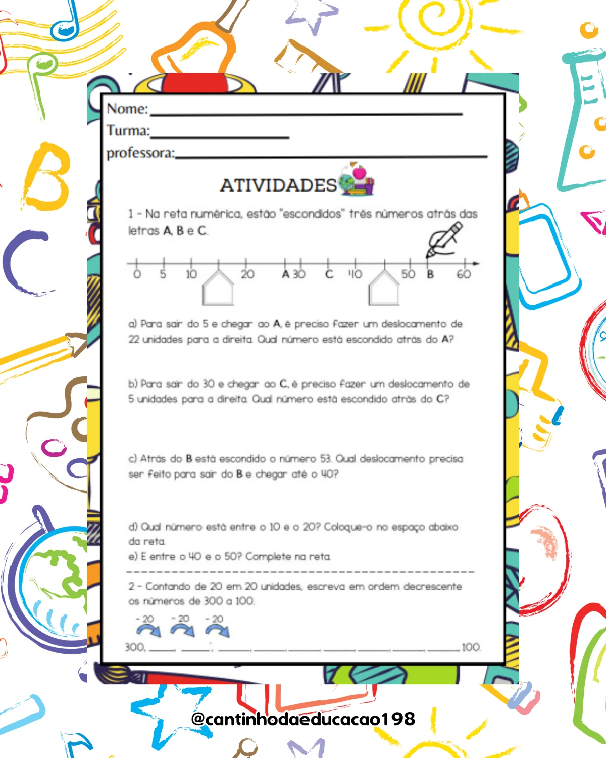 Apostila de matemática – 3º e 4º ano – PDF para Imprimir — amostra 4: Um material completo para praticar e reforçar os…