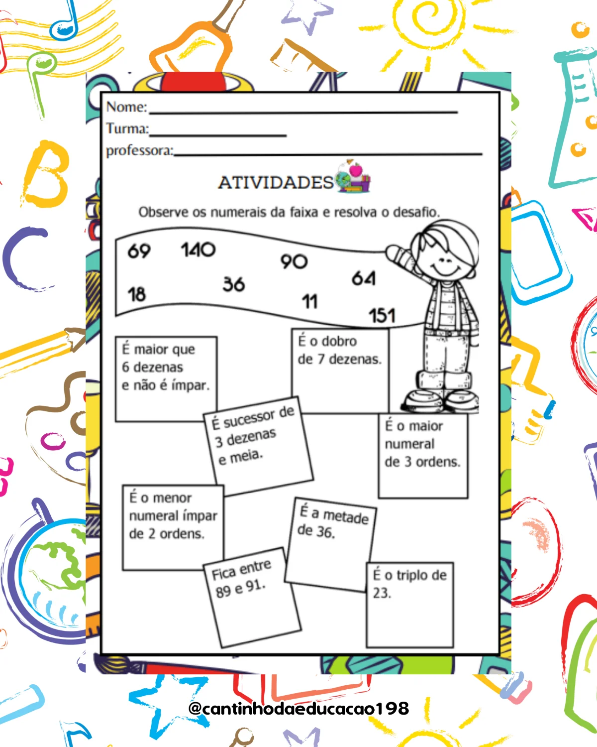 Apostila de matemática – 3º e 4º ano – PDF para Imprimir — amostra 6: Um material completo para praticar e reforçar os…