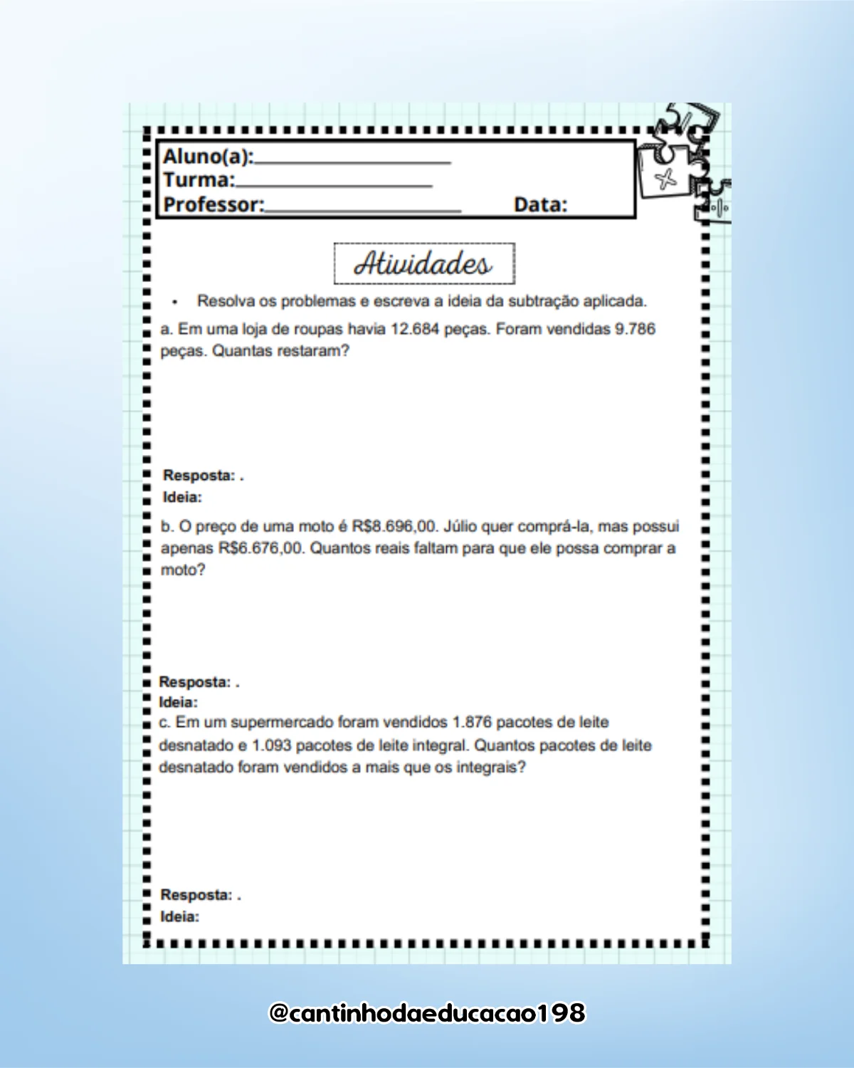 Apostila de matemática – 5º ano – PDF para Imprimir — amostra 3: Um material prático para revisar, praticar e reforçar os… Apostila de matemática – 5º ano – PDF para Imprimir — amostra 3: Um material prático para revisar, praticar e reforçar os…