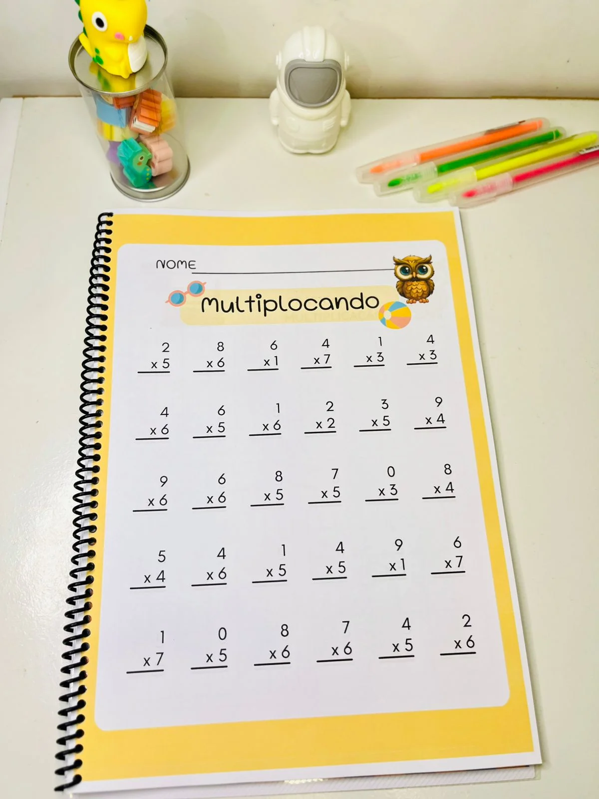 Apostila de Multiplicação – Atividades de Matemática ATÉ 5ºANO — amostra 3: Atividades de multiplicação com tabuada,…