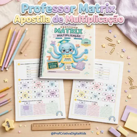 Apostila de Multiplicação Professor Matrix - 2° e 3° anos — capa do material