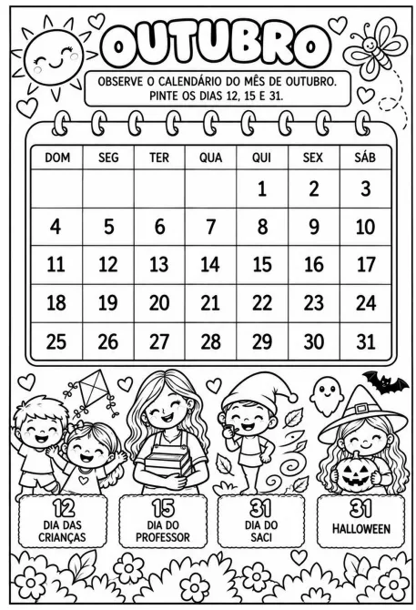 🍭📚 APOSTILA DE OUTUBRO – ALFABETIZAÇÃO ✏️🎃 — amostra 1: Deixe as aulas de outubro ainda mais divertidas, organizadas e…
