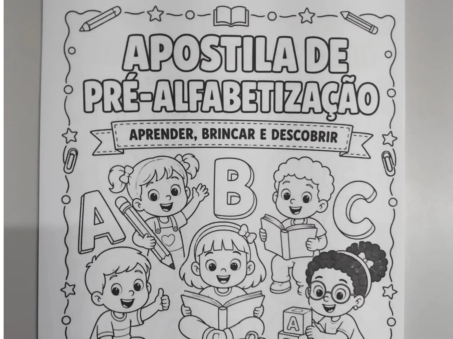 📚✨ APOSTILA DE PRÉ-ALFABETIZAÇÃO ✨📚 MATERIAL VISUALMENTE RICO. — amostra 1: 📚✨ APOSTILA DE PRÉ-ALFABETIZAÇÃO ✨📚