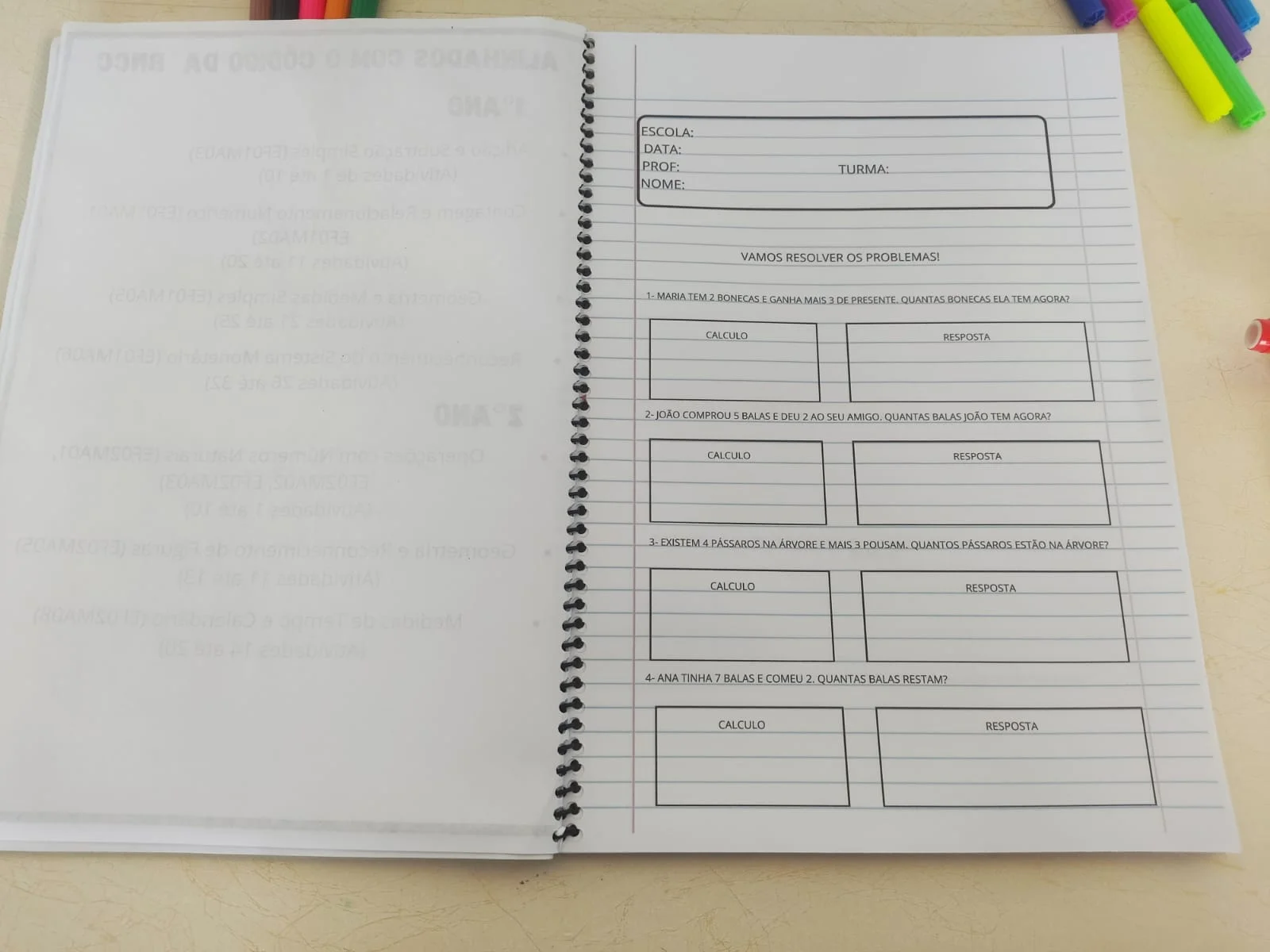 APOSTILA DE PROBLEMAS MATEMÁTICOS – 1º E 2º ANO — amostra 3: Torne o aprendizado da Matemática mais prático, divertido e… APOSTILA DE PROBLEMAS MATEMÁTICOS – 1º E 2º ANO — amostra 3: Torne o aprendizado da Matemática mais prático, divertido e…