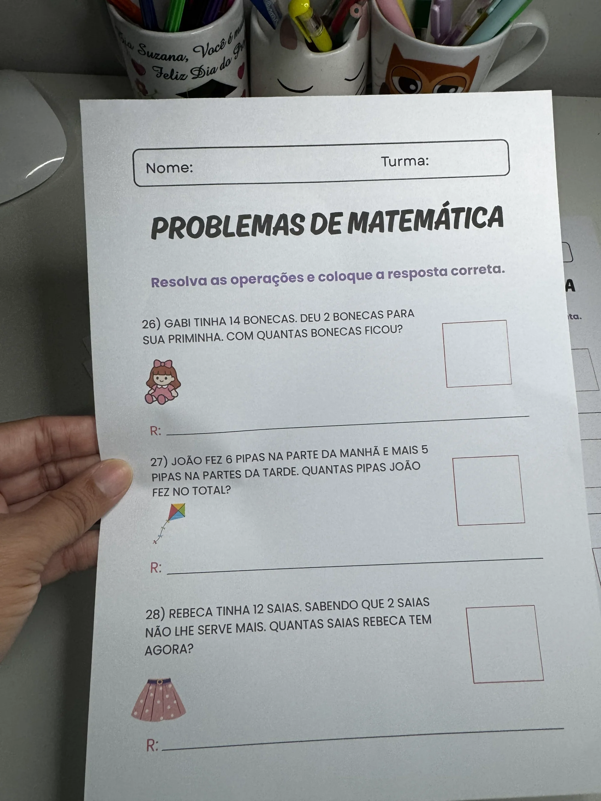 Apostila de Problemas matemáticos 2º Ano — amostra 2: Como usar em sala de aula