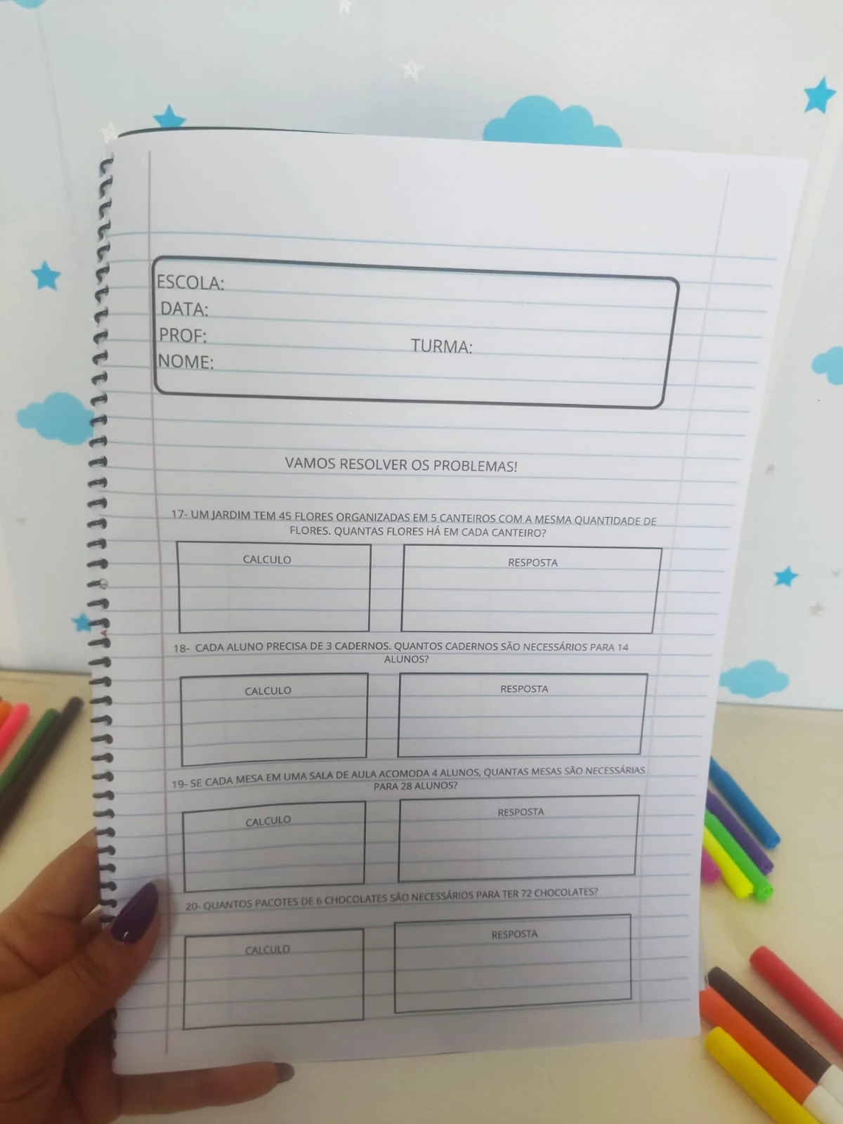 APOSTILA DE PROBLEMAS MATEMÁTICOS – 3º ANO — amostra 1: Torne o aprendizado da Matemática mais prático, divertido e…