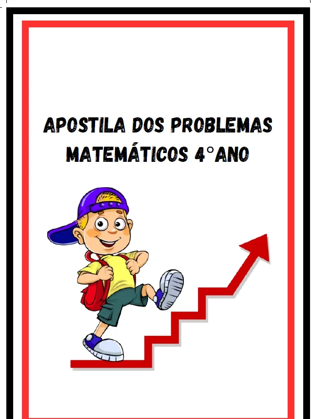 Apostila de Problemas Matemáticos - 4º Ano — capa do material