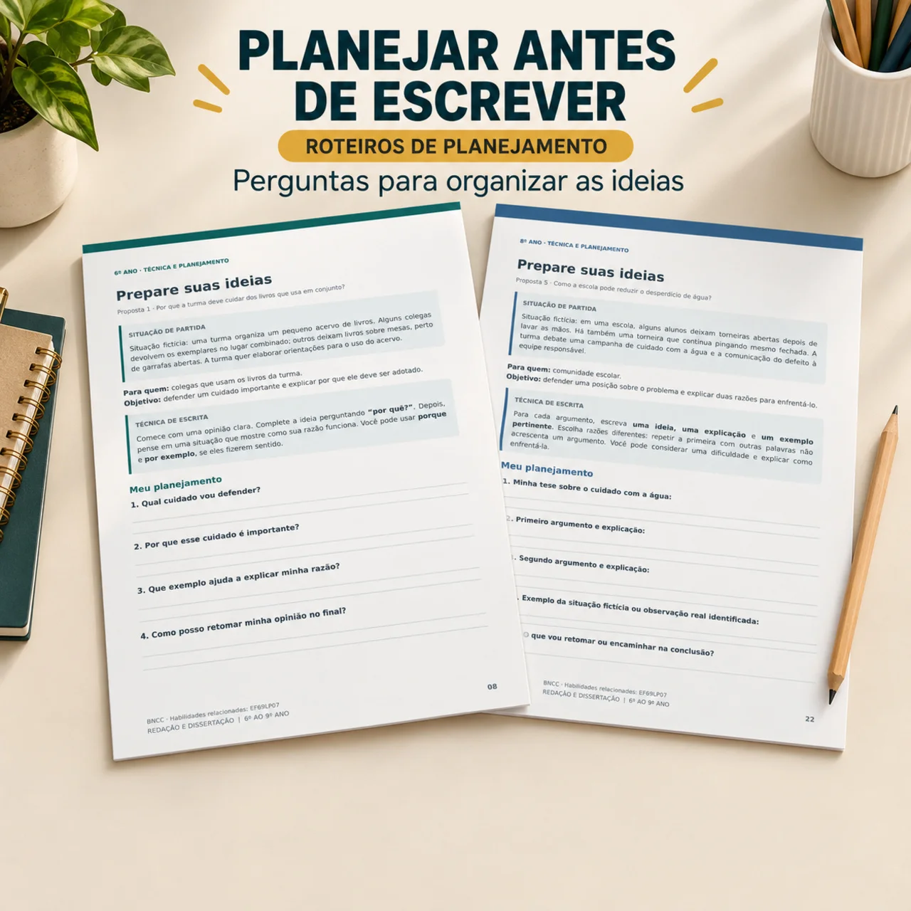 Apostila de Redação e Dissertação – 6º ao 9º ano — amostra 4: Apostila de redação do 6º ao 9º ano: 40 páginas em PDF,…