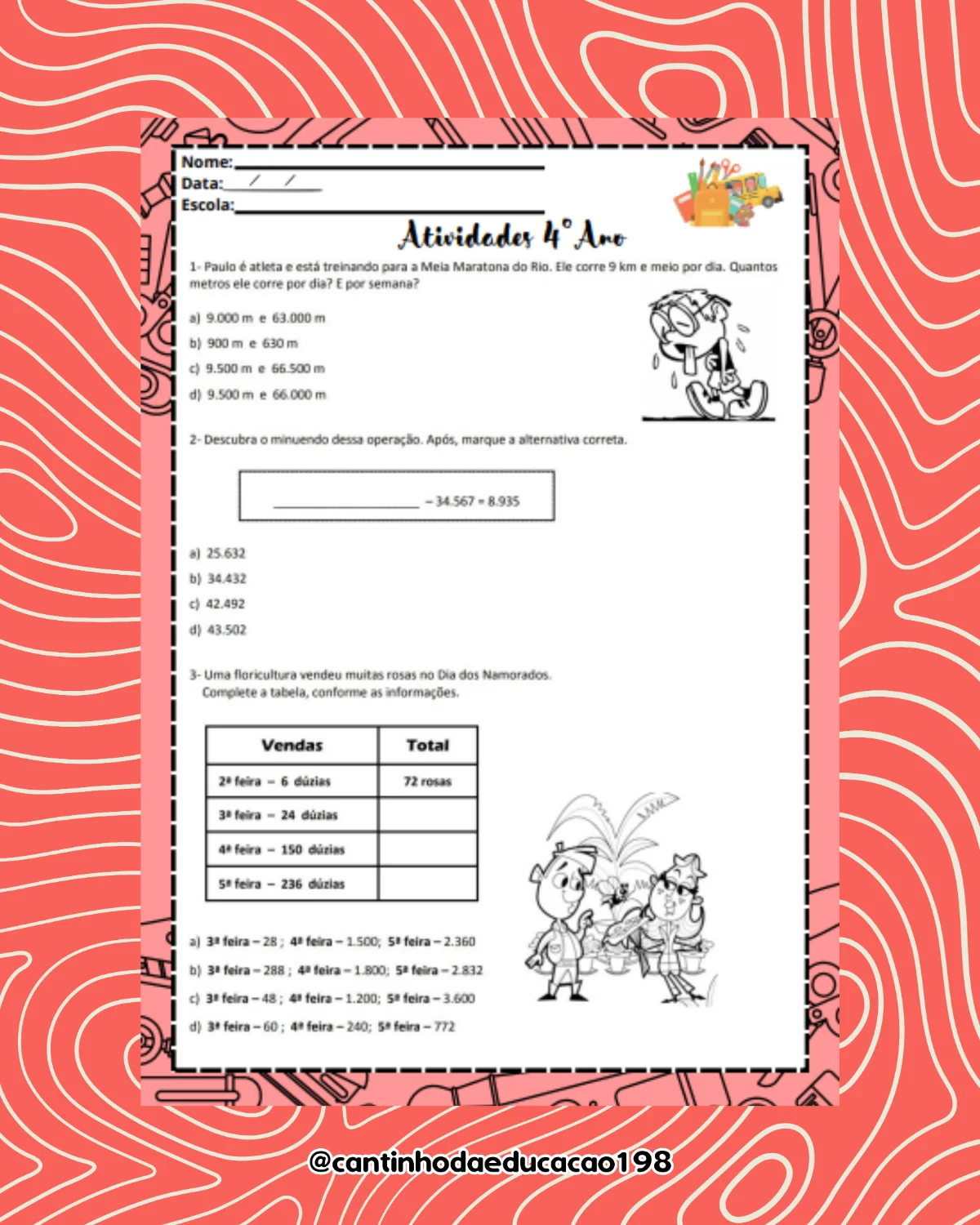 Apostila de reforço – 4º ano – PDF para Imprimir — amostra 2: Para quem é indicado