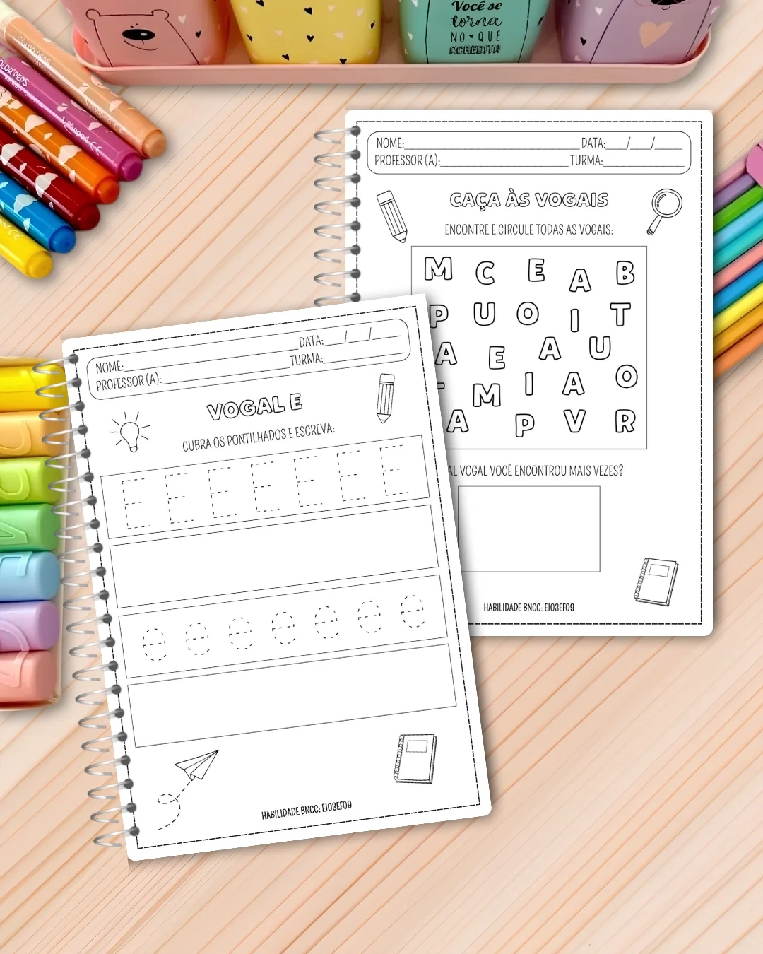 APOSTILA DE REFORÇO BNCC – EDUCAÇÃO INFANTIL — amostra 3: 📚 Material completo e lúdico com atividades de Português e…