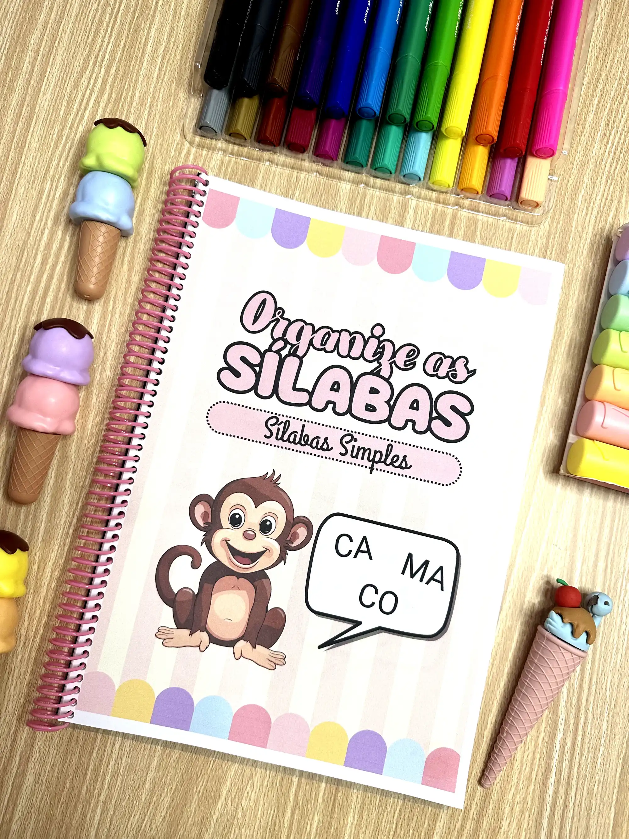 Apostila de silabas simples em PDF com 32 páginas de atividades — amostra 5: melhorando sua habilidade de leitura e…
