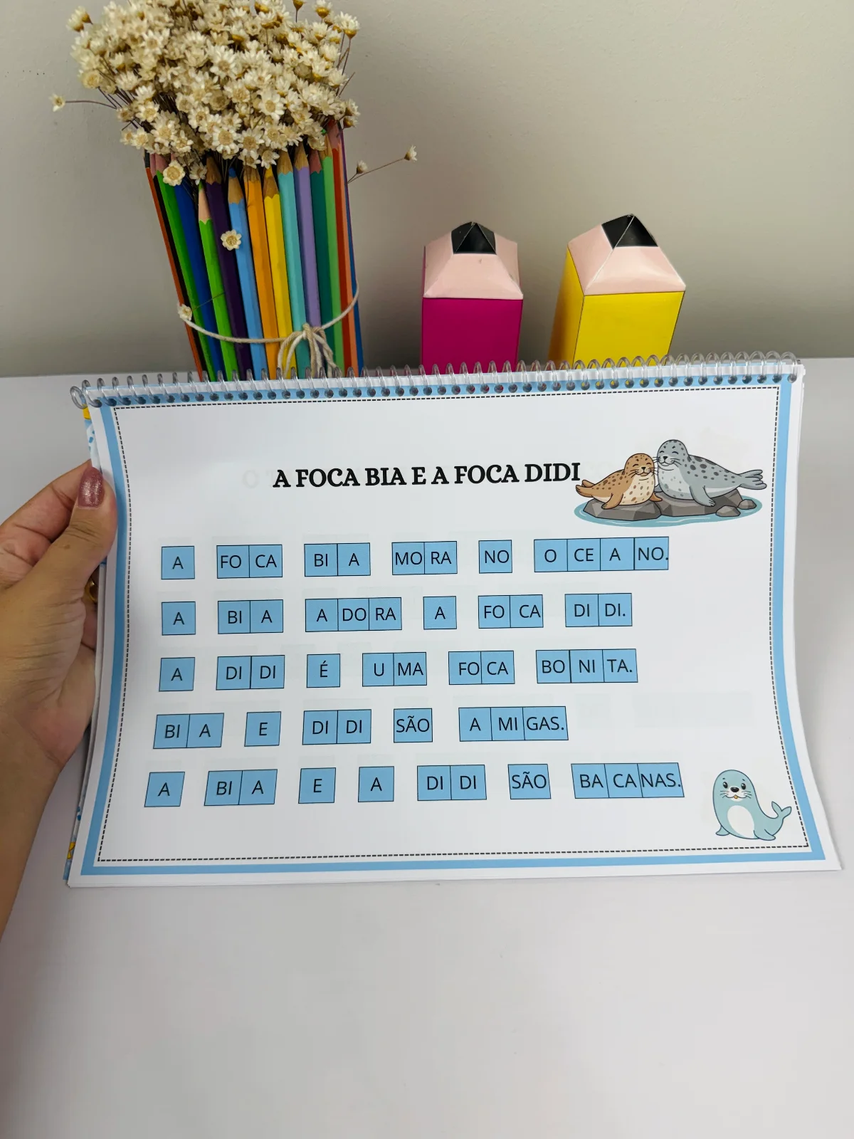 Apostila de Textos para Alfabetização — amostra 2: Um material completo e pensado para facilitar o processo de leitura das…