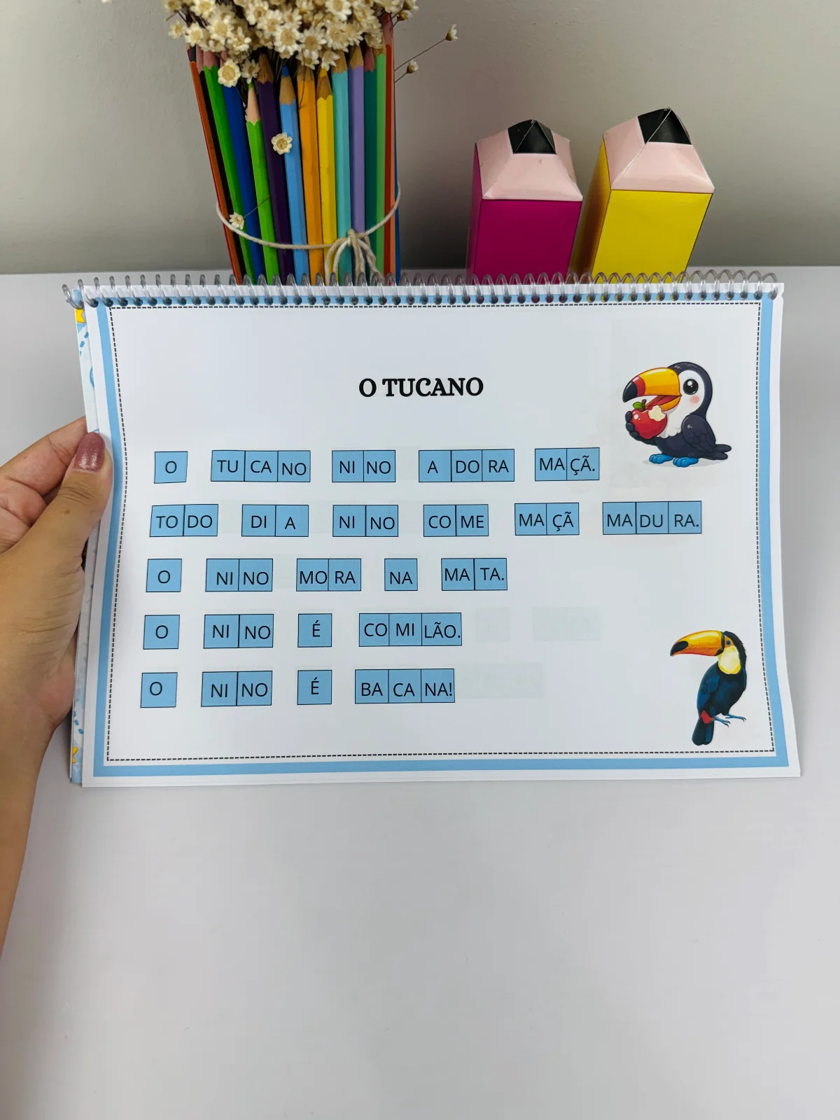 Apostila de Textos para Alfabetização — amostra 4: Um material completo e pensado para facilitar o processo de leitura das…