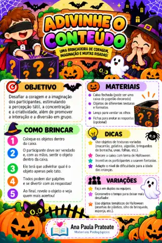 Apostila Dinâmicas e brincadeiras de Halloween — amostra 5: Habilidades BNCC