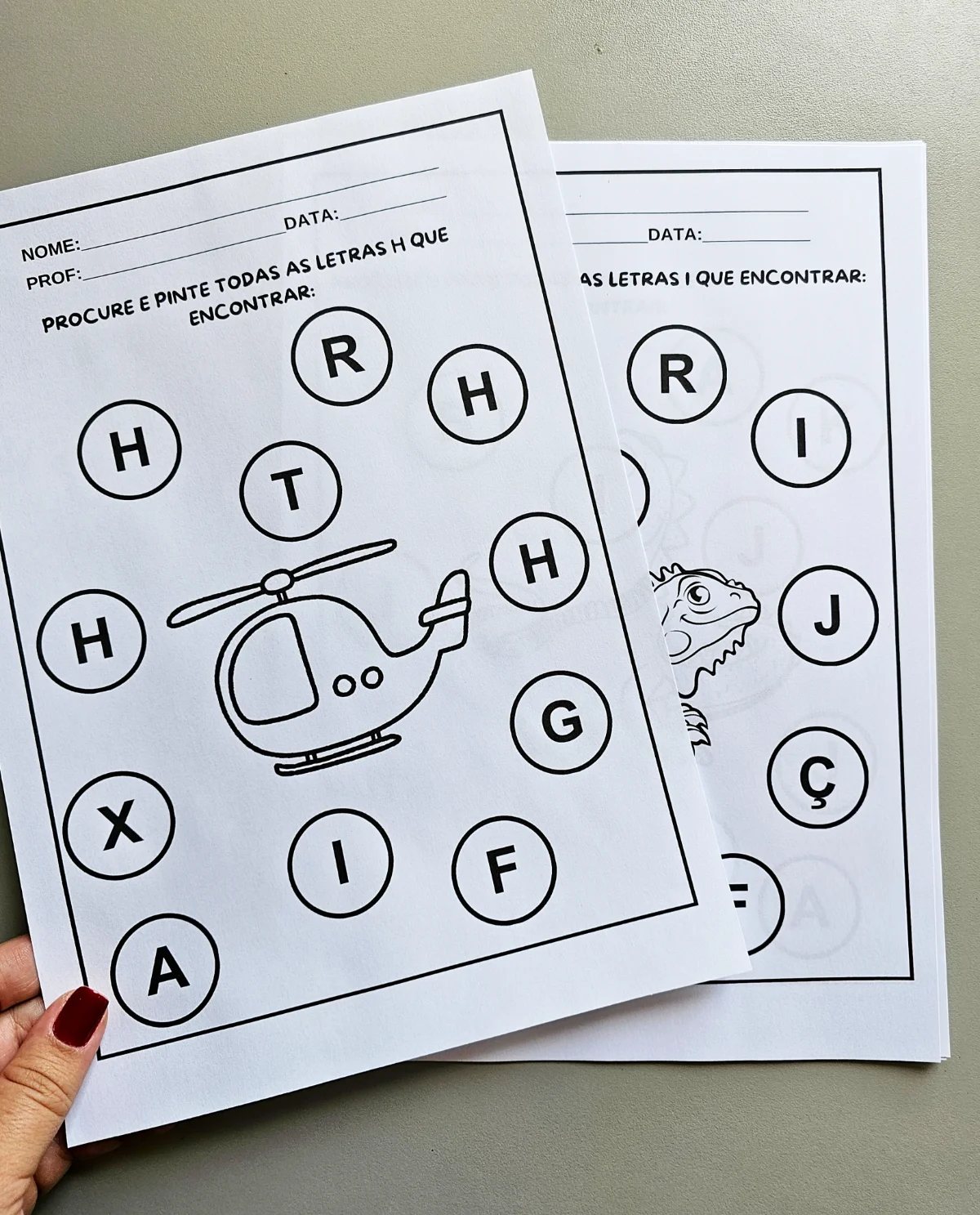 Apostila do Alfabeto para Educação Infantil - Alfabetização — amostra 1: 🔤📘 Apostila do Alfabeto – Procure e Pinte