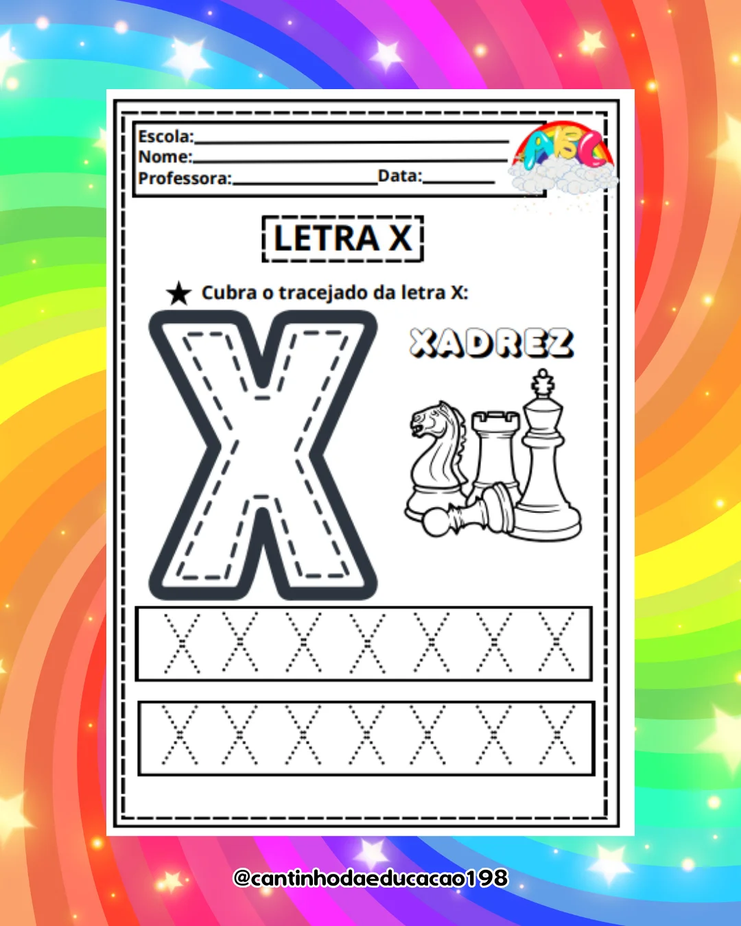 Apostila do alfabeto – PDF para Imprimir — amostra 2: Um material lúdico e completo para ajudar as crianças a conhecer,…
