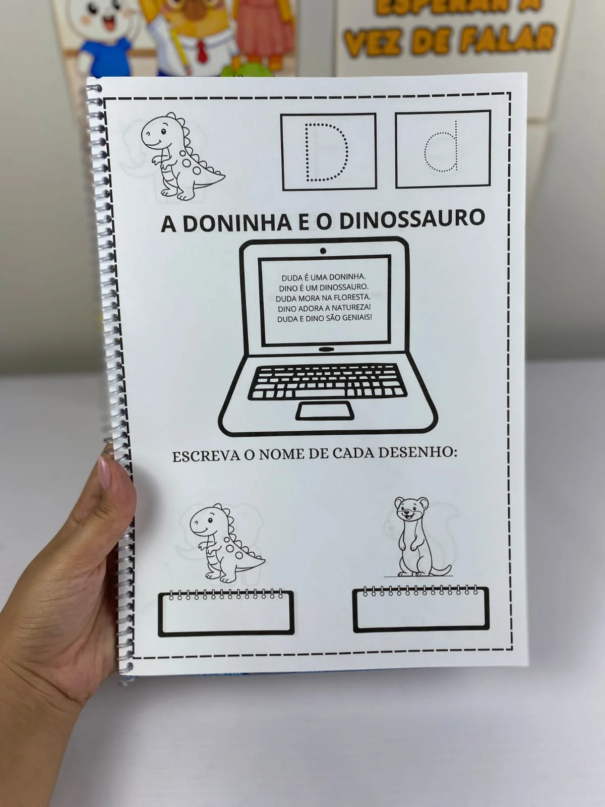 Apostila do Alfabeto — amostra 2: 🌟 Apostila completa do A ao Z 🌟Cada letra com frases + desenhos 🌟 Atividade de escrita…