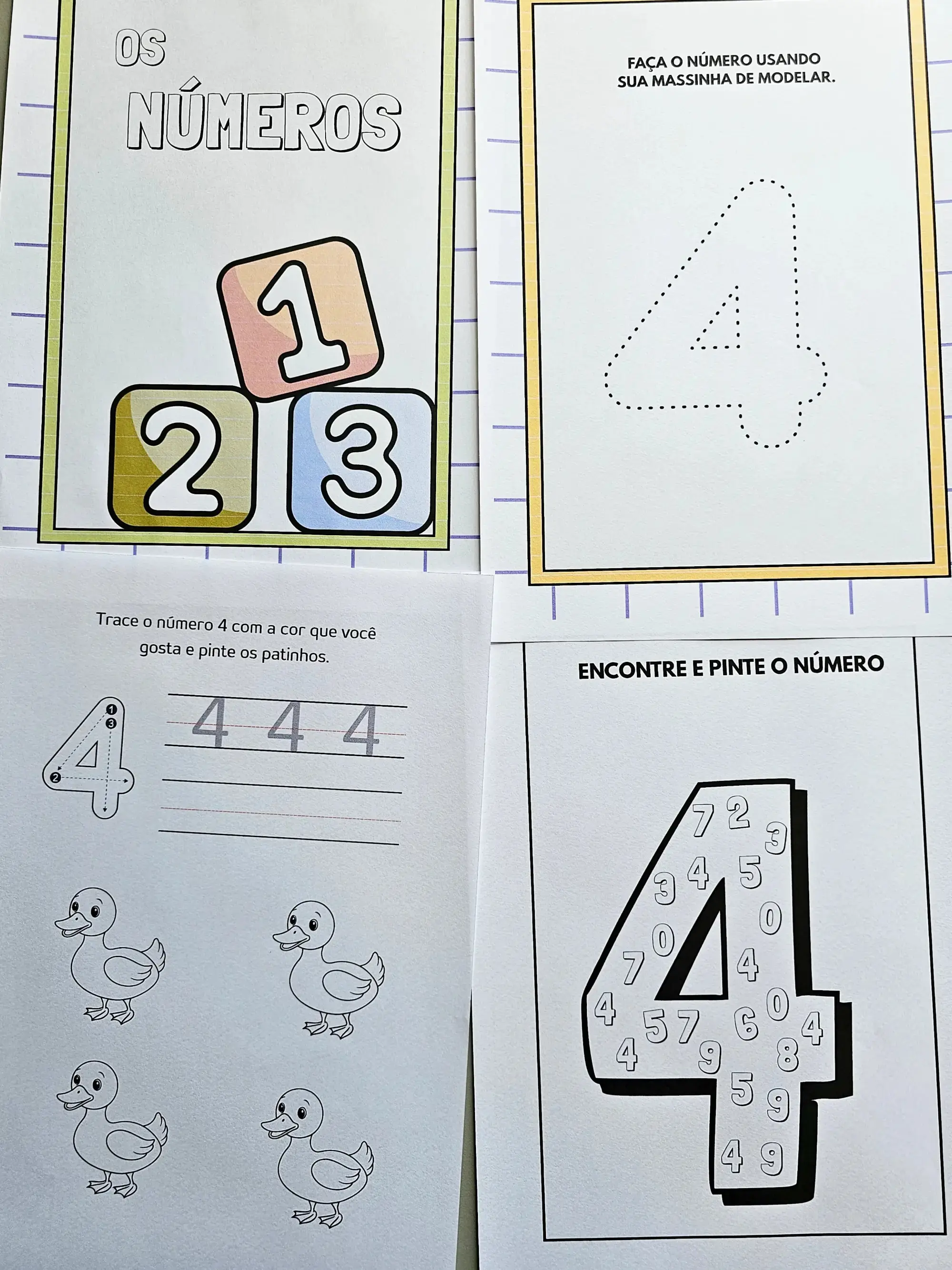 Apostila dos Números de 0 a 9 para Educação Infantil, 1º Ano e AEE — capa do material