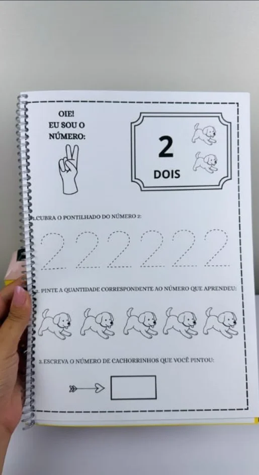 Apostila dos Números do 1 ao 10 — amostra 1: O que você encontra: Atividades do número 1 ao 10 Pontilhado Associação número…