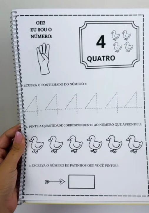 Apostila dos Números do 1 ao 10 — amostra 2: O que você encontra: Atividades do número 1 ao 10 Pontilhado Associação número…