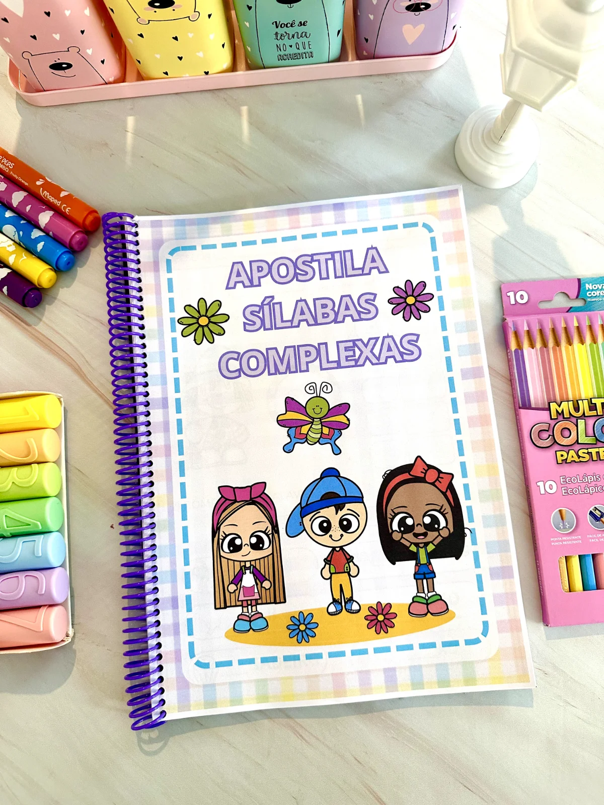 Apostila família das Sílabas Complexas alfabetizar — capa do material