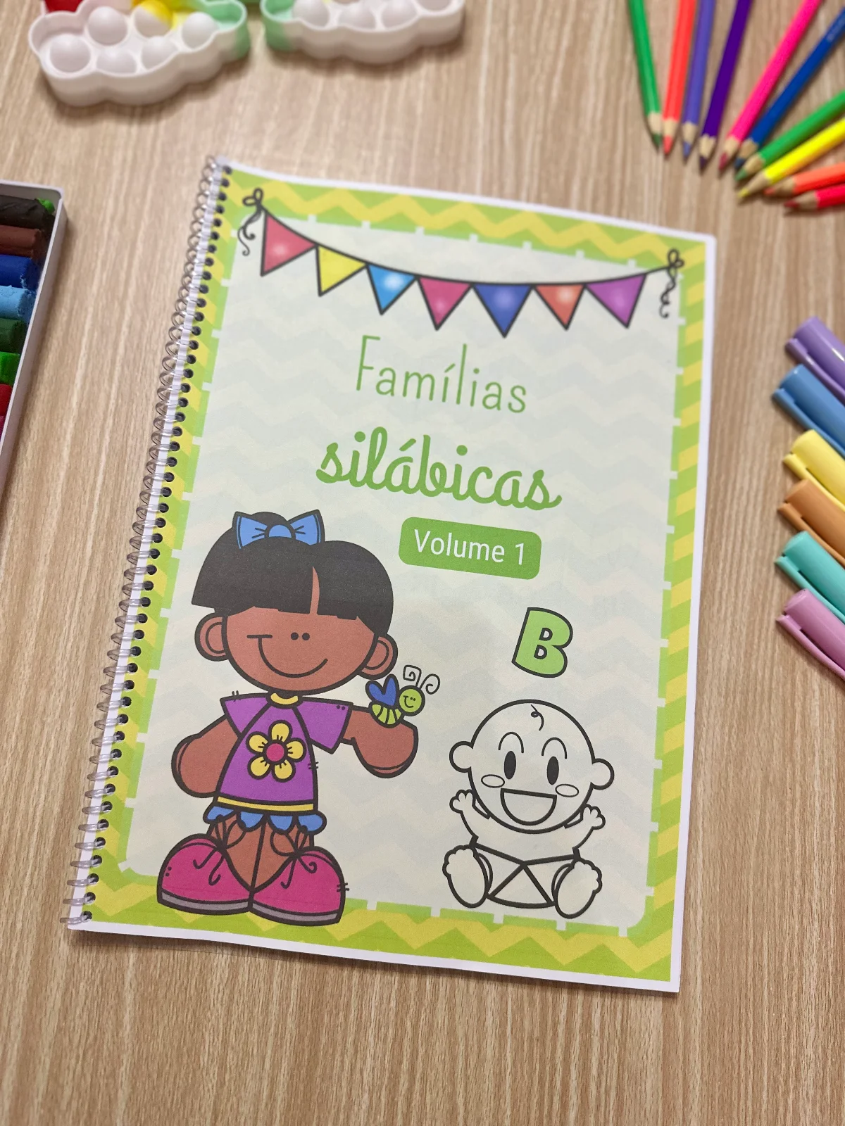 Apostila Famílias Silábicas Vol. 1 — capa do material