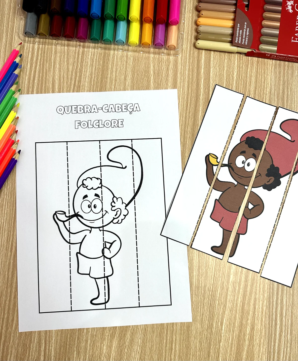 Apostila Folclore para Educação infantil — amostra 2: Apostila "Atividades Folclore" com 36 páginas para crianças a partir…