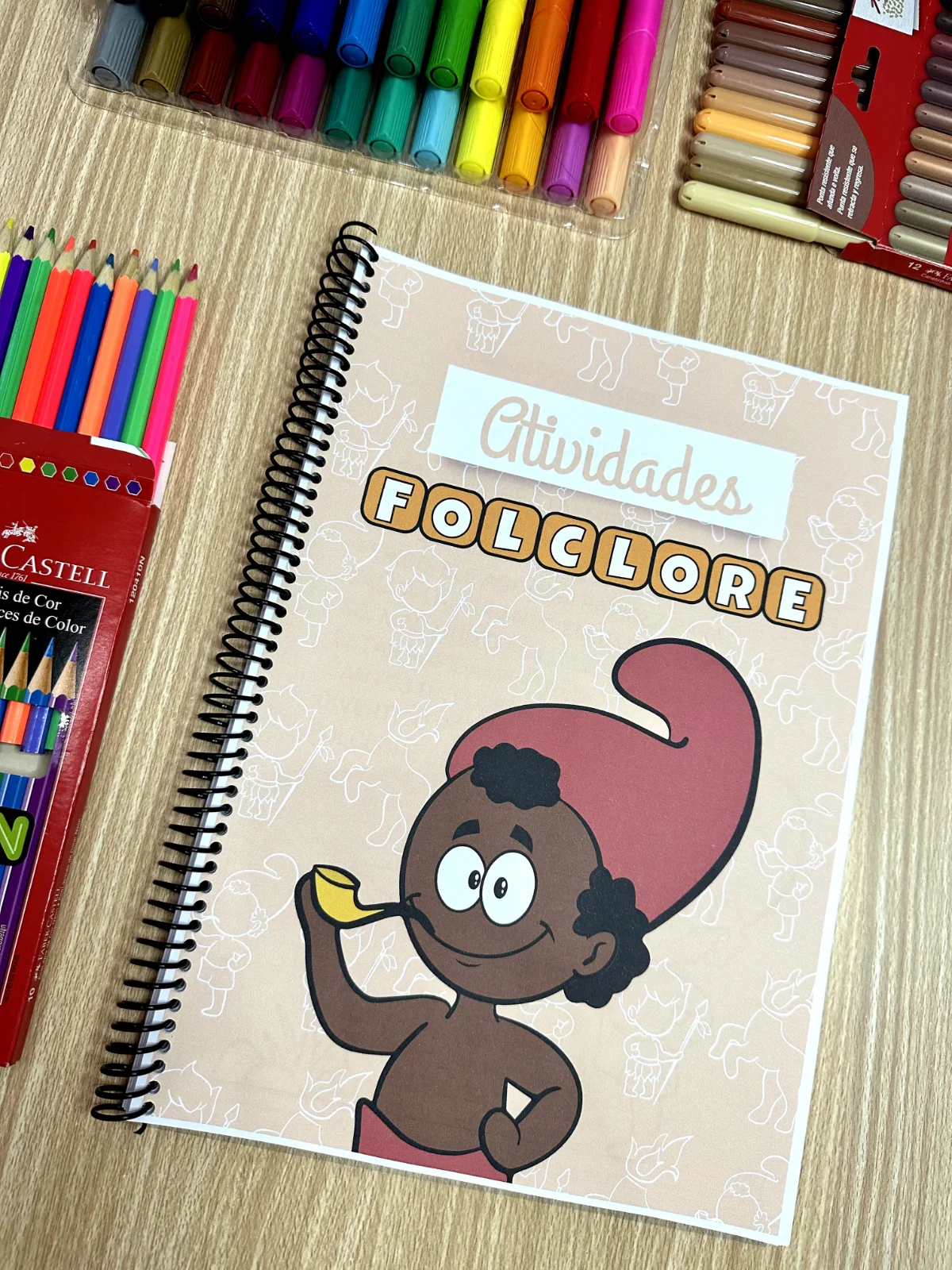 Apostila Folclore para Educação infantil — amostra 5: Apostila "Atividades Folclore" com 36 páginas para crianças a partir…